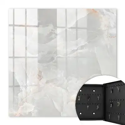 Wall mounted key cabinet The neutral elegance of natural stone
