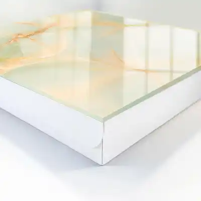 Wall Mounted Key Box with Pastel Pattern and Delicate Lines