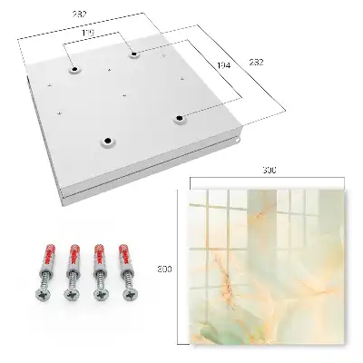 Wall mounted key box Pastel pattern with delicate lines