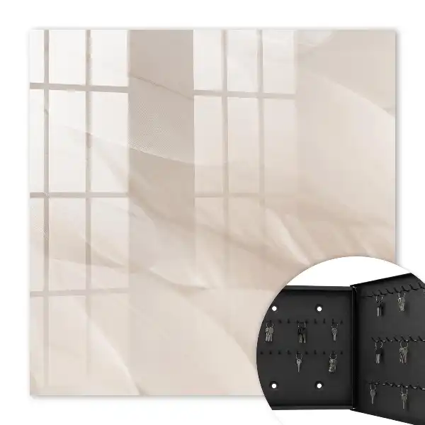 Wall mounted key box Creamy lightness of the shade