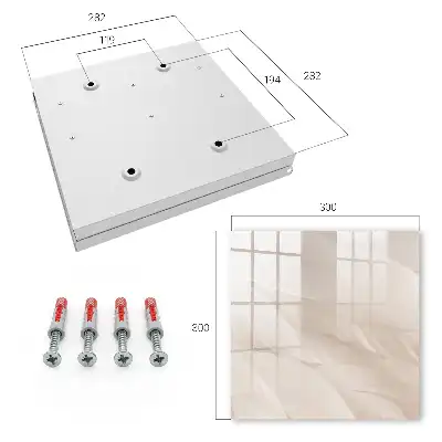 Wall mounted key box Creamy lightness of the shade