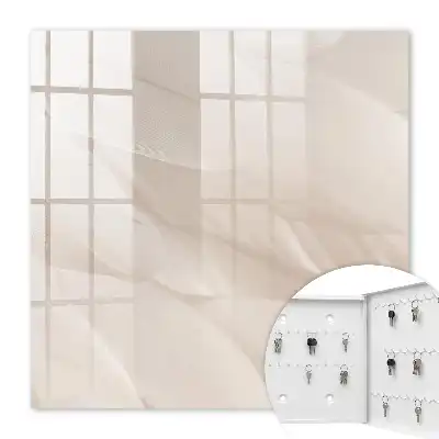 Wall mounted key box Creamy lightness of the shade