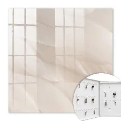 Wall mounted key box Creamy lightness of the shade
