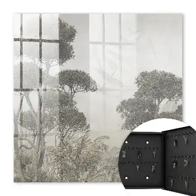 Decorative key box Sensual nature in delicate shades