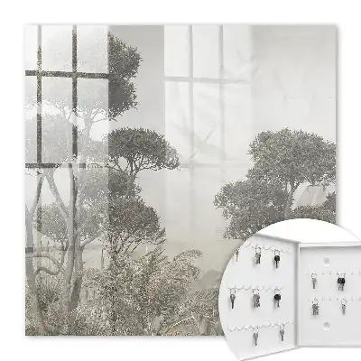 Decorative key box Sensual nature in delicate shades