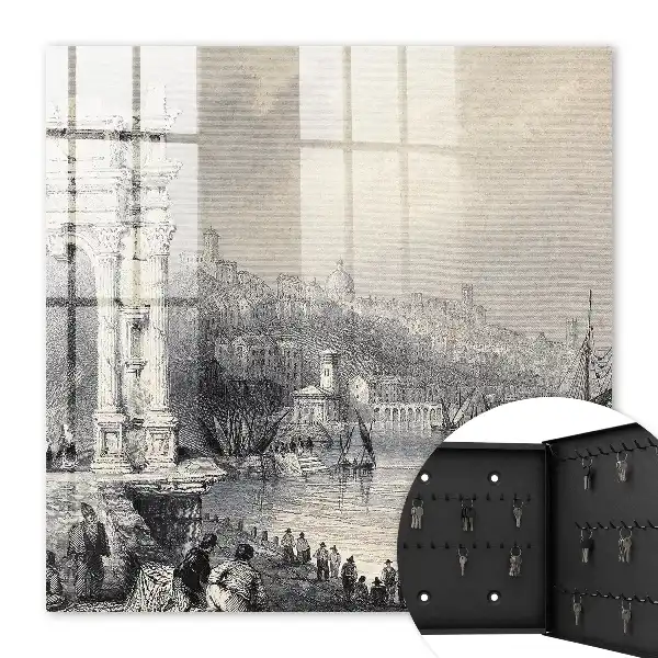 Wall mounted key cabinet Trajan's Arch and the Citadel