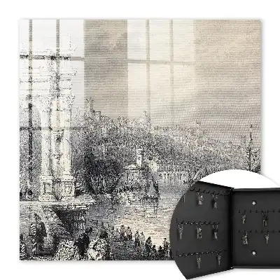 Wall mounted key cabinet Trajan's Arch and the Citadel