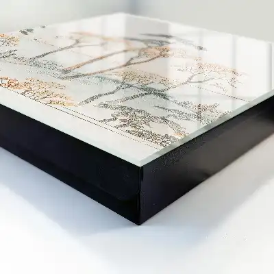 Key cabinet A Japanese landscape of delicate colors