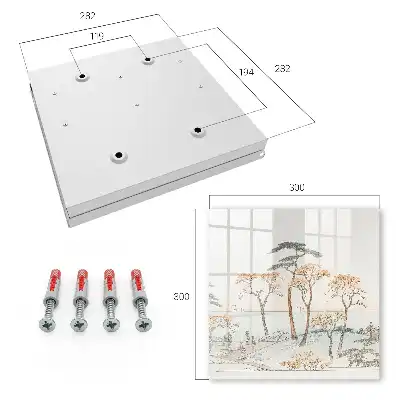 Key cabinet A Japanese landscape of delicate colors