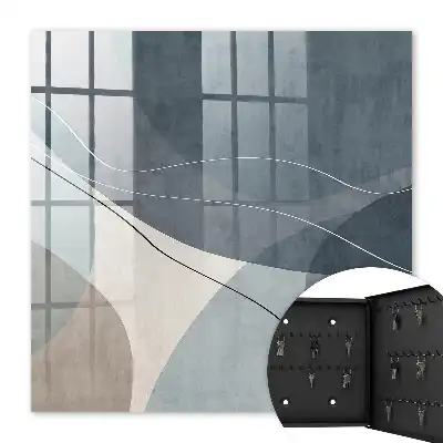 Key box for home Blue Gray Abstraction