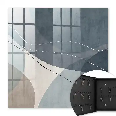 Key box for home Blue Gray Abstraction