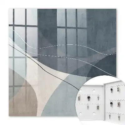 Key box for home Blue Gray Abstraction