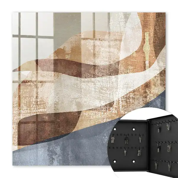 Decorative key box Organic forms, subtle tones