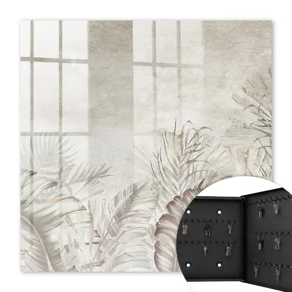 Wall mounted key cabinet The subtle exoticism of pastel shades