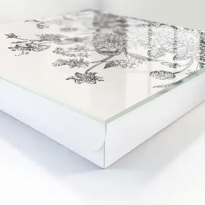 Wall mounted key box Floral elegance of harmony