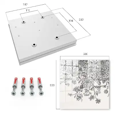 Wall mounted key box Floral elegance of harmony