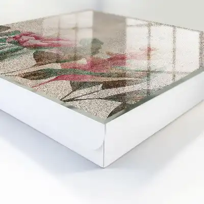 Key cabinet Botanical elegance with a textured background