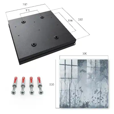 Wall mounted key box Misty forest in the haze of harmony