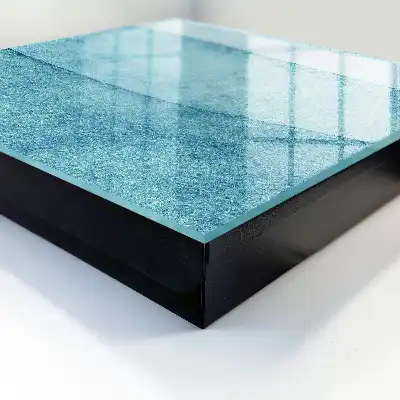 Wall mounted key box Blue textures in shades