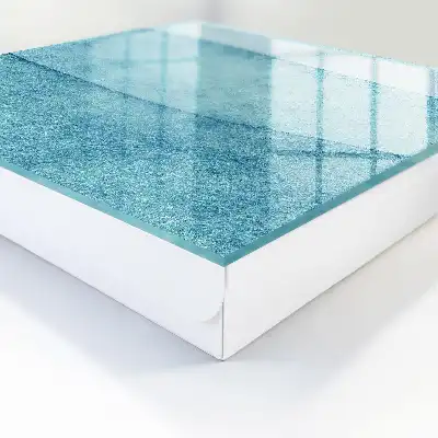 Wall mounted key box Blue textures in shades