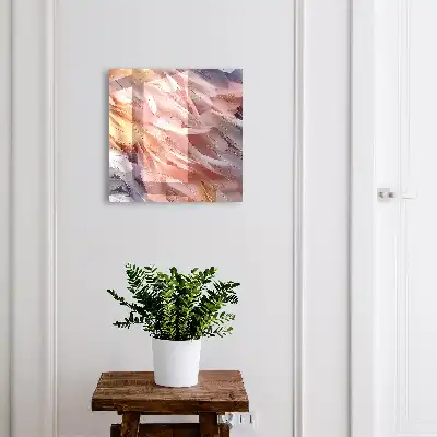 Wall mounted key box Pastel feathers of lightness and harmony