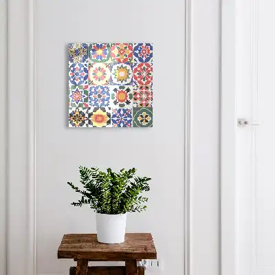 Wall mounted key box Floral mosaic harmonious arrangement