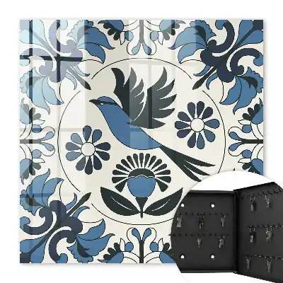Decorative Blue Bird Key Box