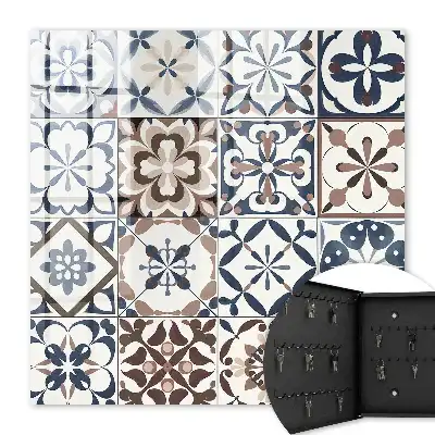 Key cabinet Arabesque mosaic of land and sea