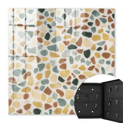 Decorative key box Pebbles mosaic pattern