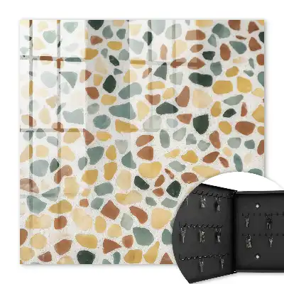 Decorative key box Pebbles mosaic pattern