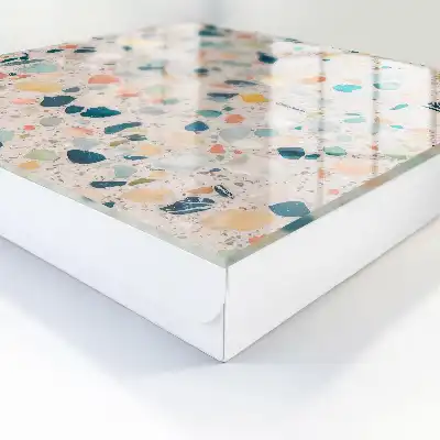 Decorative key box A colorful mosaic of pastel shades