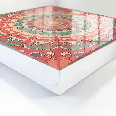 Key cabinet Colorful mandala with harmonious patterns