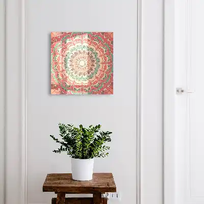 Key cabinet Colorful mandala with harmonious patterns