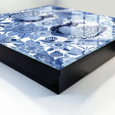 Folk Birds Decorative Key Box