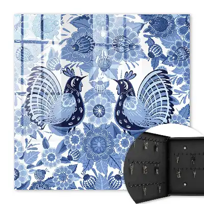 Folk Birds Decorative Key Box