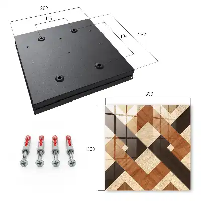 Key box for home Modern geometry brown black