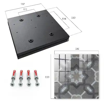 Decorative key box Geometric elegance with symmetry