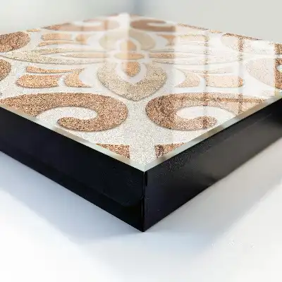 Decorative key box Beige elegance of beige brown