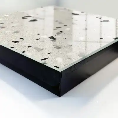 Key cabinet Gray pattern with geometric shapes