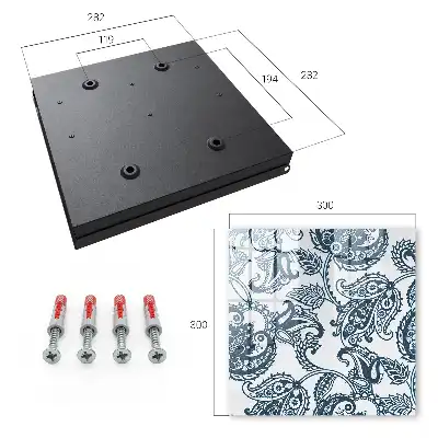 Wall mounted key box Elegant ornamental composition