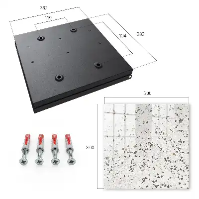 Wall mounted key box Modern texture with irregular shapes