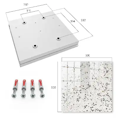 Wall mounted key box Modern texture with irregular shapes