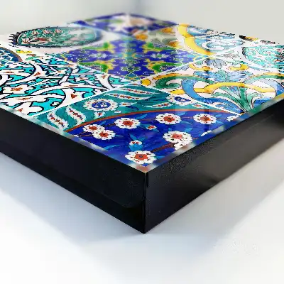 Decorative key box Colorful patterns of detail symmetry