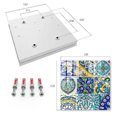 Decorative key box Colorful patterns of detail symmetry