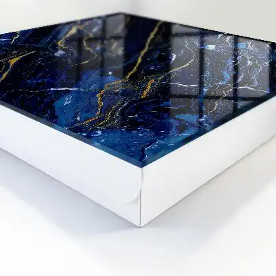 Key cabinet Navy blue pattern with yellow streaks