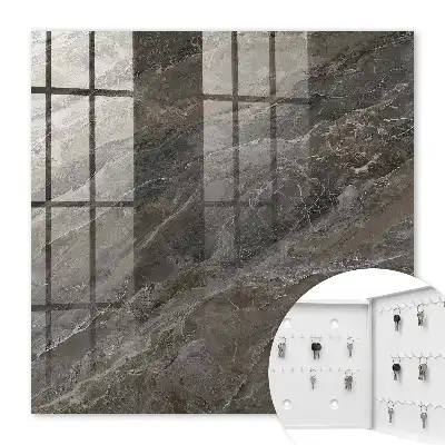 Key box for home Marble texture in shades of gray