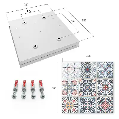Decorative key box Mosaic patterns rich in details