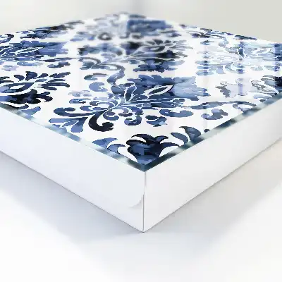 Key cabinet Blue watercolor ornaments
