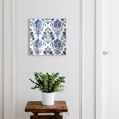 Key cabinet Blue watercolor ornaments