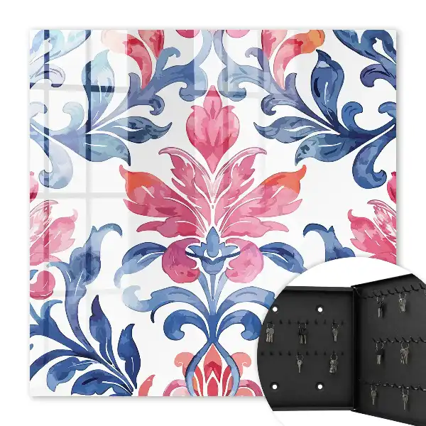 Colorful decorative wall mounted key box